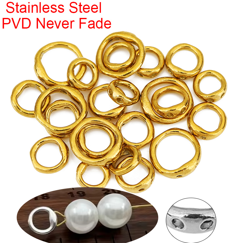 Jewelry Making Equipment - 20 Stück Edelstahl-Halskettenverschlüsse, Haken, Fädeln, Perlenzubehör,