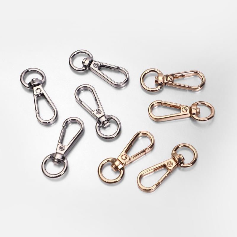 Lobster Clasp Silver - 2 Stück Drehbare Karabinerhaken in Gold