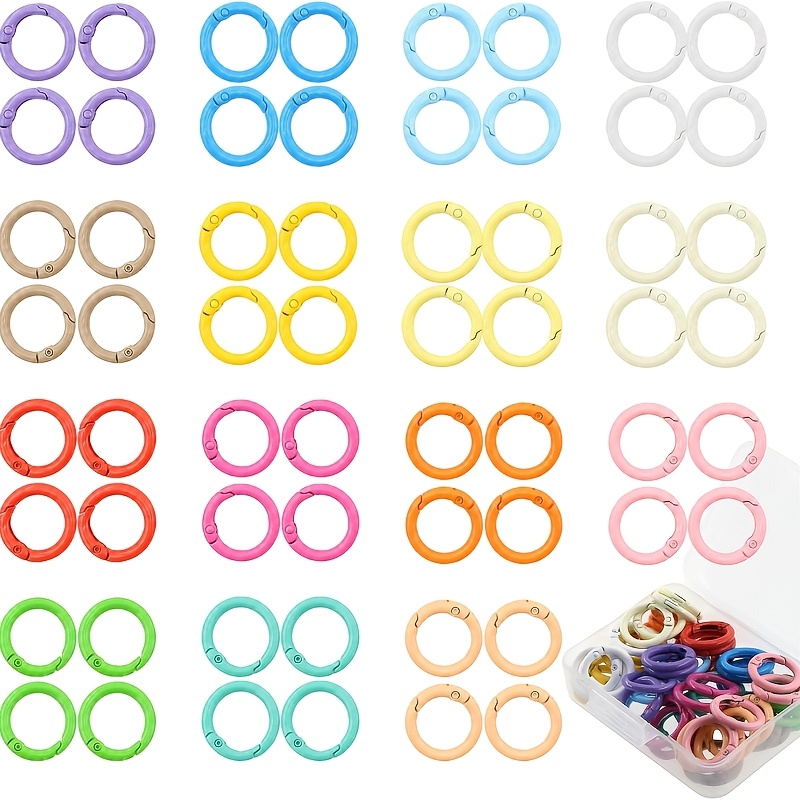 Jewelry Making Materials Wholesale - 100 Stück Bunte 25mm Runde Feder-O-Ringe