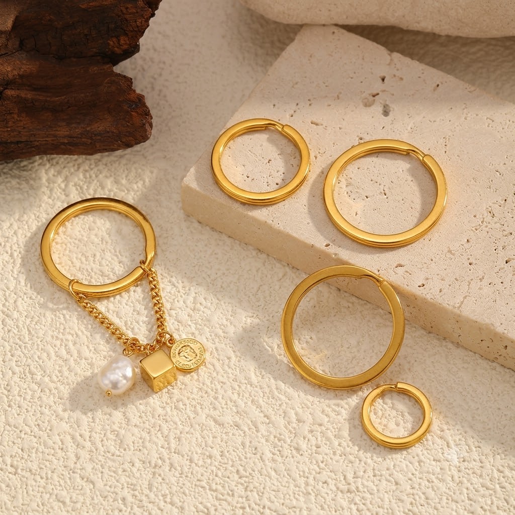 Jewelry Making A Ring - 10 Stück Edelstahl 15-32mm Runde Flache