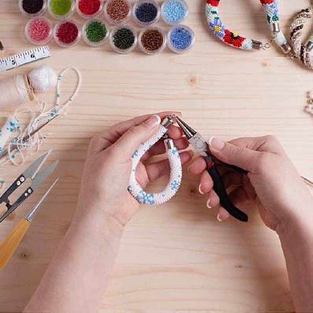 Jewelry Making Kit Professional - 19Pcs Professionelle Zubehör DIY Schwarz Tasche