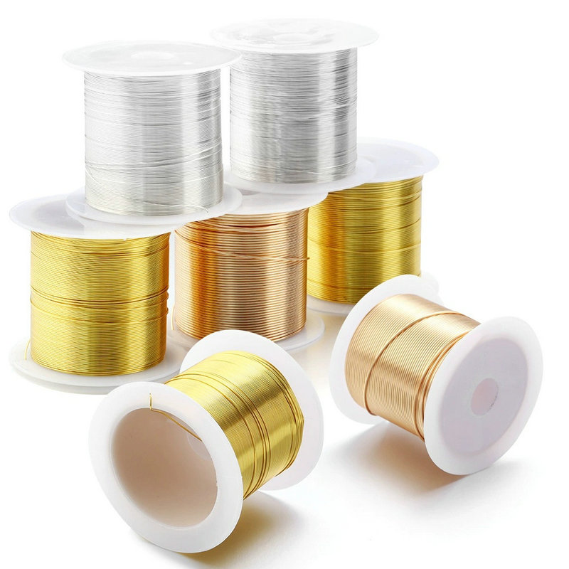 Jewelry Making Equipment - 0,3–1,0 mm Schmuck-Kupferdraht, anlaufgeschützt, Schmuck-Perlendraht für