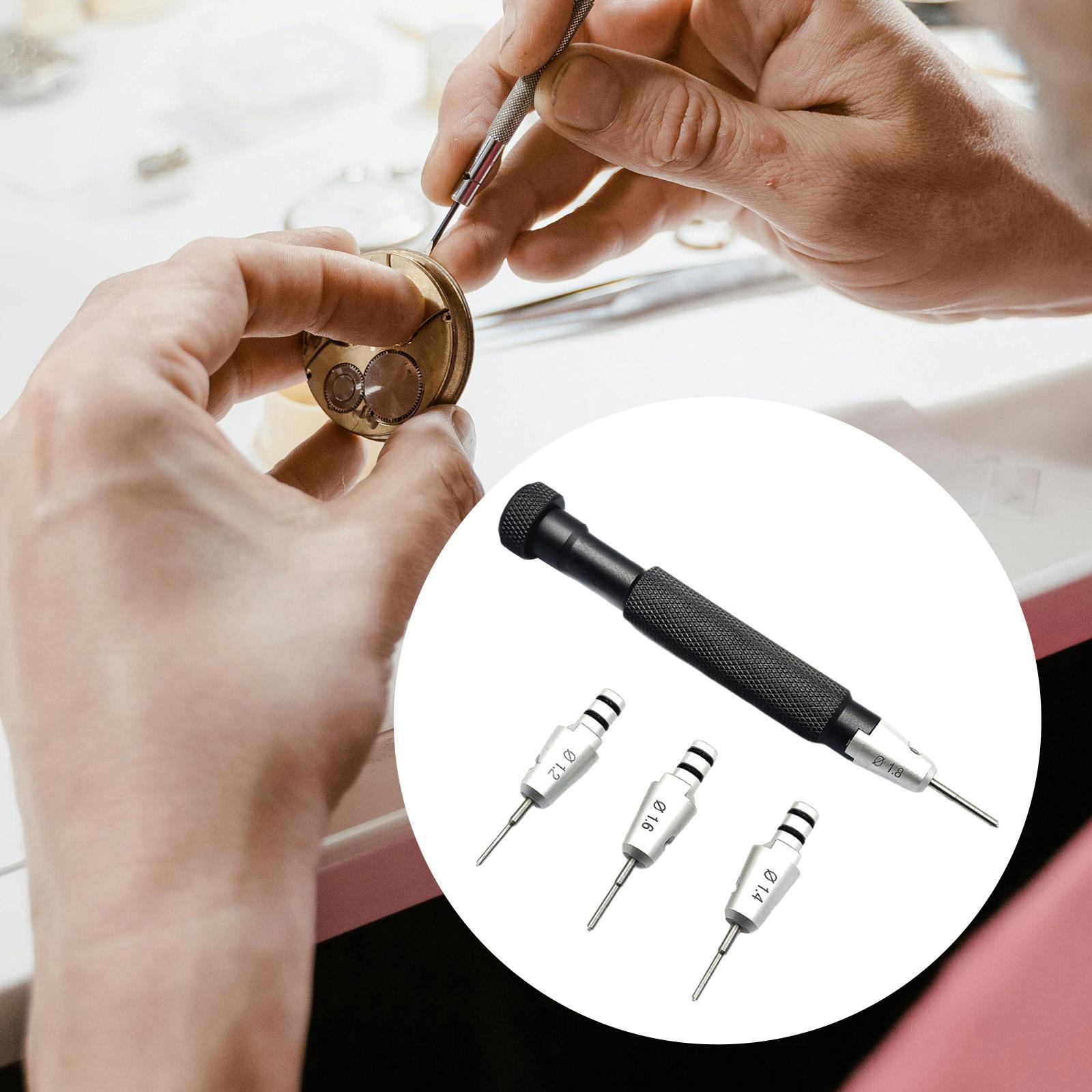 Jewelry Making Kit Professional - Uhrenreparatur-Schraubendreher-Set Ergonomisches Uhrmacherwerkzeug mit Gummiringen für