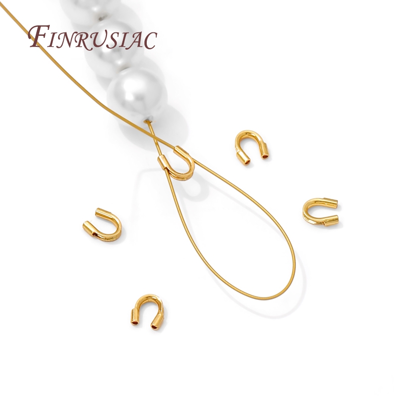 Jewelry Making Gold Wire - 18 Karat vergoldete Endkappen (Protektoren) für