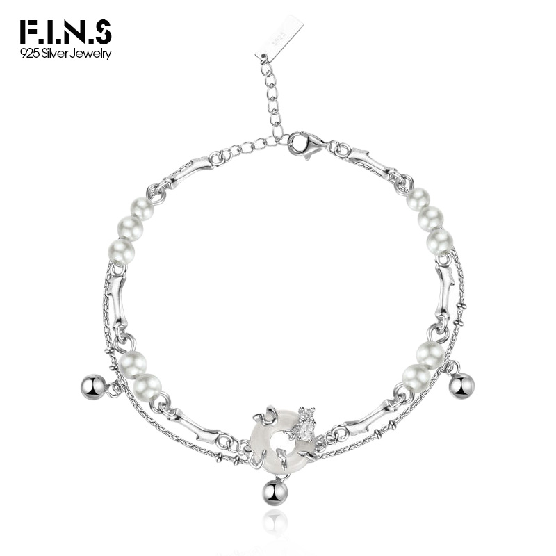 Lobster Clasp Silver - F.i.n.s chinesischer Stil echte s925 Sterling
