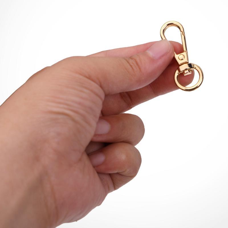 Lobster Clasp Silver - 2 Stück Drehbare Karabinerhaken in Gold