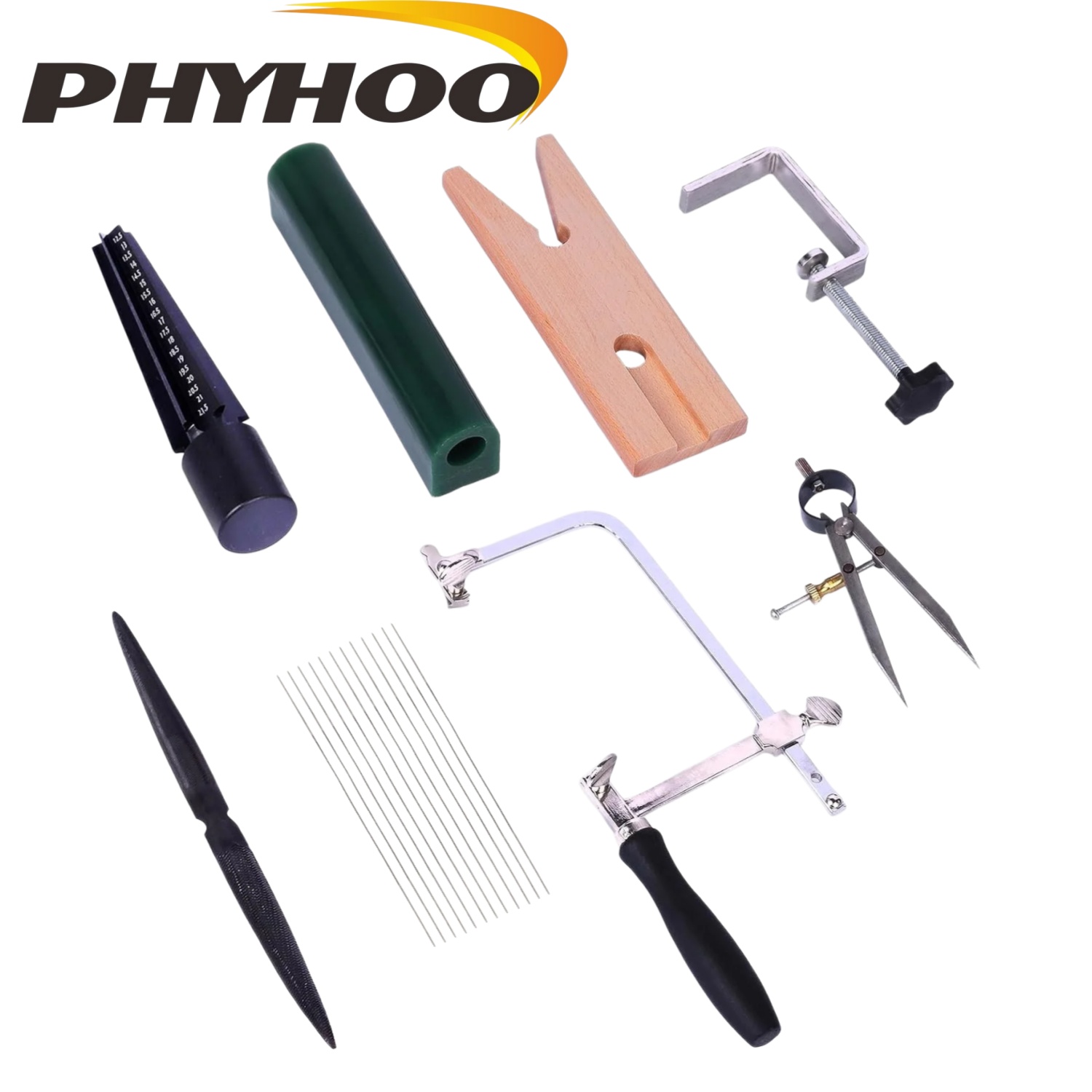 Jewelry Making Anvil - PHYHOO Komplettes Wachsring-Herstellungsset mit Schnitzwerkzeugen, Rohrformen,