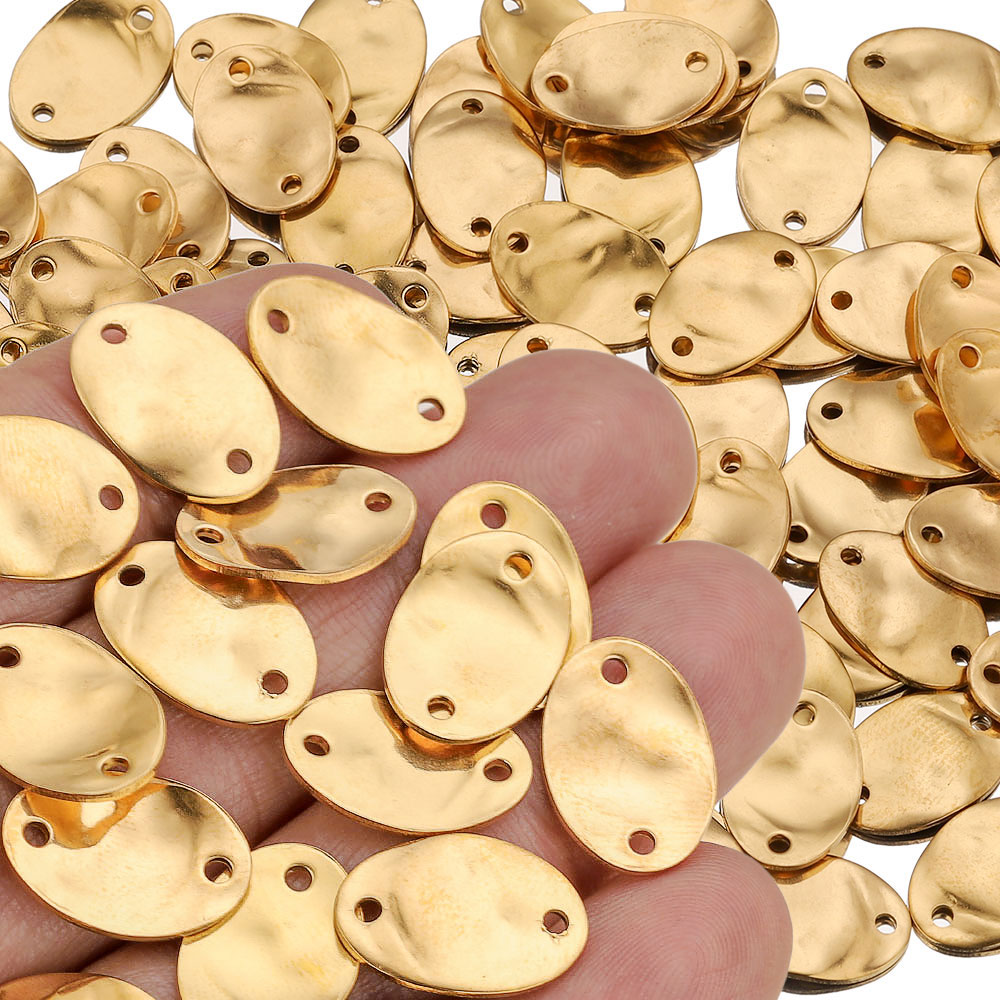 Jewelry Making Materials Wholesale - 20 Stück 15/20/25 mm Edelstahl Doppelloch