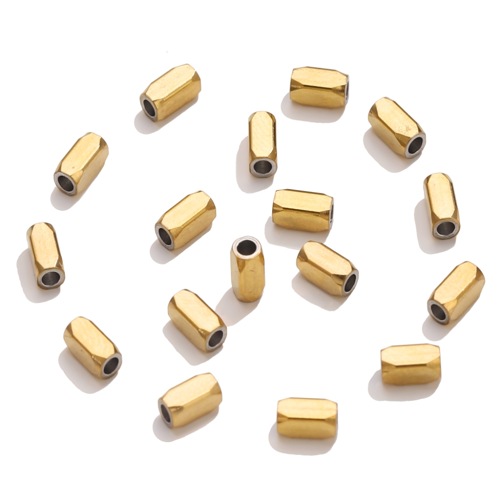 Jewelry Making Supplies Wholesale - 20 Stück 18 Karat Gold Edelstahl