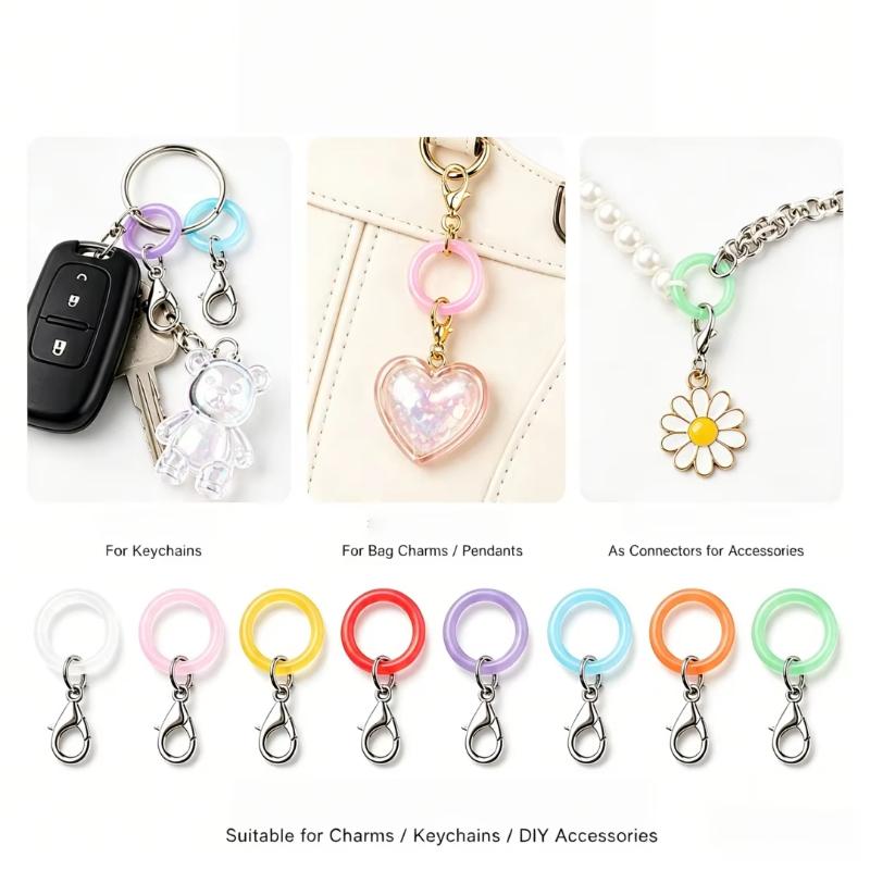 5/10 Stück Silikon-Regenschirm – Lobster Clasp Silver Bewertung und Preis