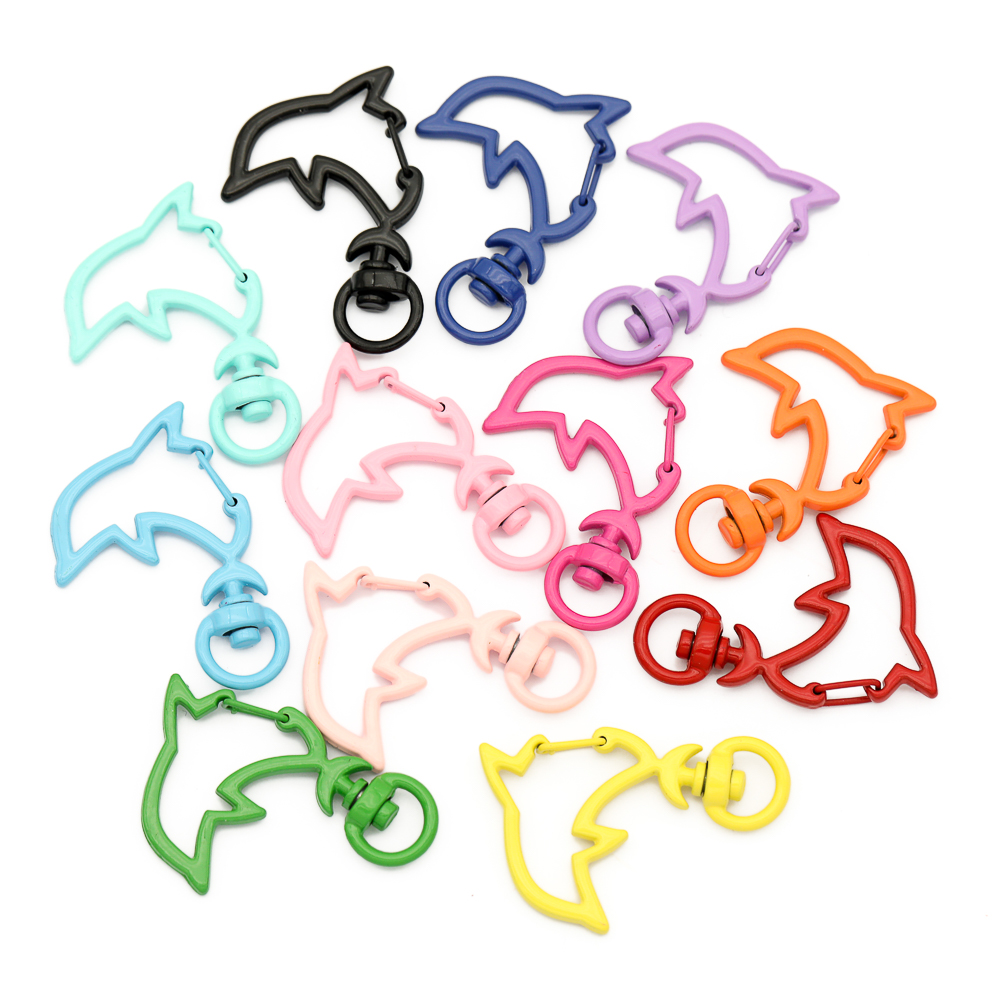 10 Stück Metall-Delfin-Karabin – Jewelry Making Supplies Wholesale Bewertung und Preis