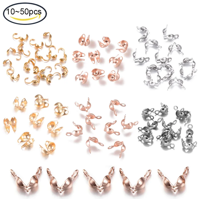 10 ~ 50 Pcs Edelstahl Bead Tip – Jewelry Making Knots Bewertung und Preis