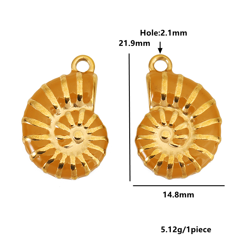 4 Stück Edelstahl Muschel-Anhä – Jewelry Making Materials Wholesale Bewertung und Preis