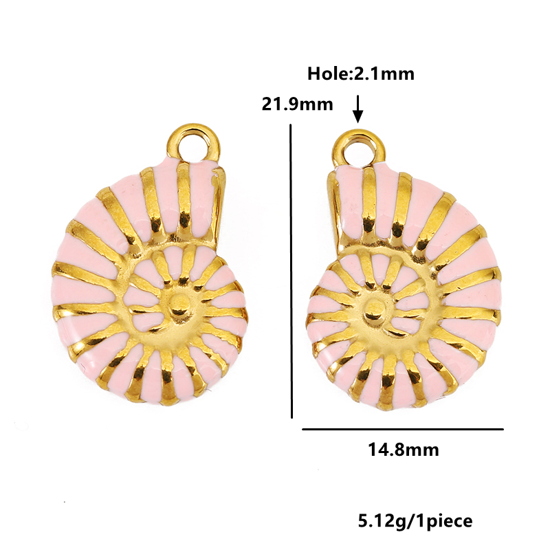 4 Stück Edelstahl Muschel-Anhä – Jewelry Making Materials Wholesale Bewertung und Preis