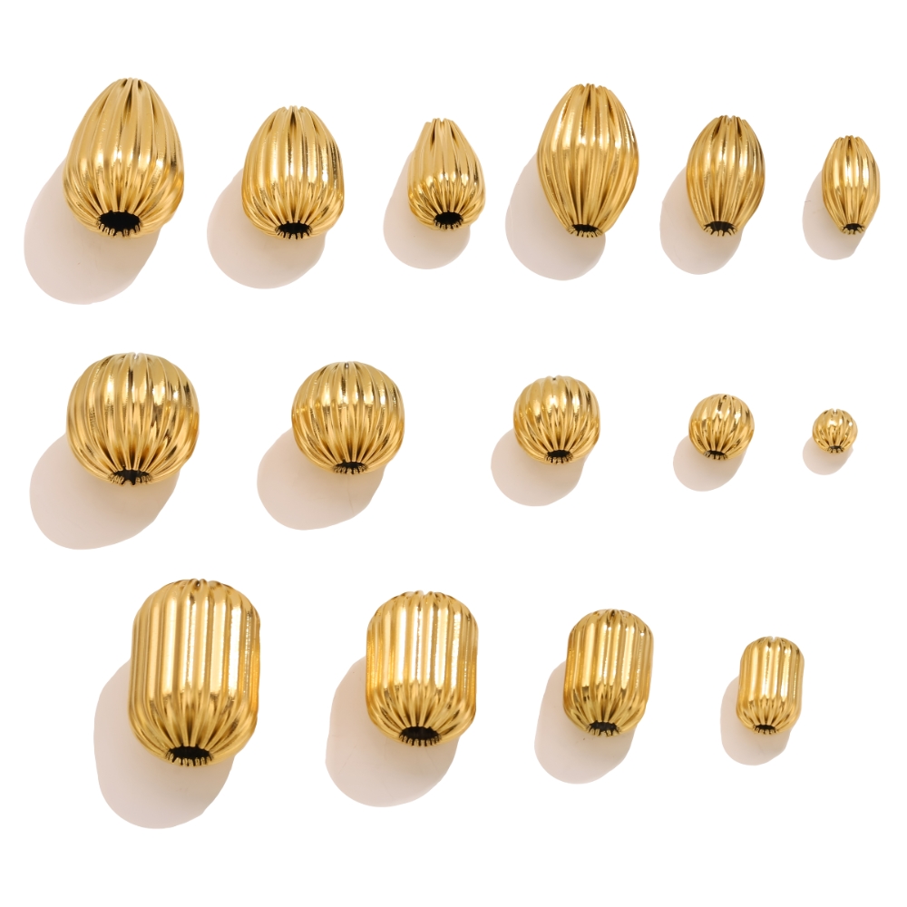 5PCS Edelstahl 18K Gold Große  – Jewelry Making Supplies Wholesale Bewertung und Preis