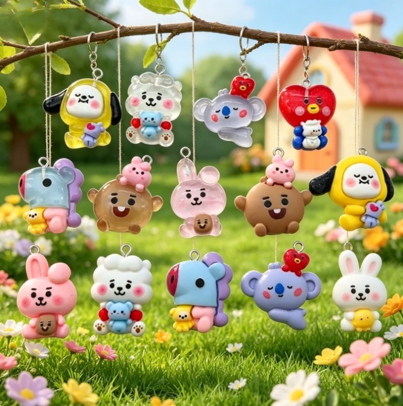 7 Stück BT21 Harz-Cartoon-Anhä – Jewelry Making Kit For Adults Bewertung und Preis
