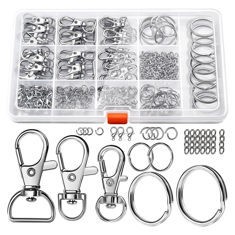 265-teiliges Metall-Schlüssela – Lobster Clasp Silver Bewertung und Preis