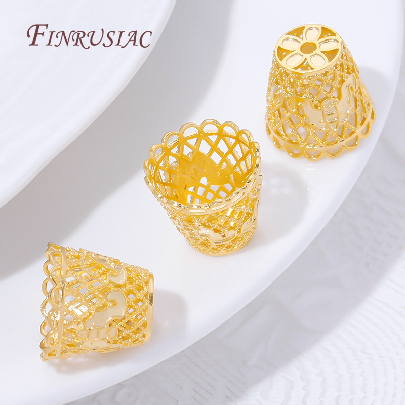 18K vergoldete Quasten-Endkapp – Jewelry Making Materials Wholesale Bewertung und Preis