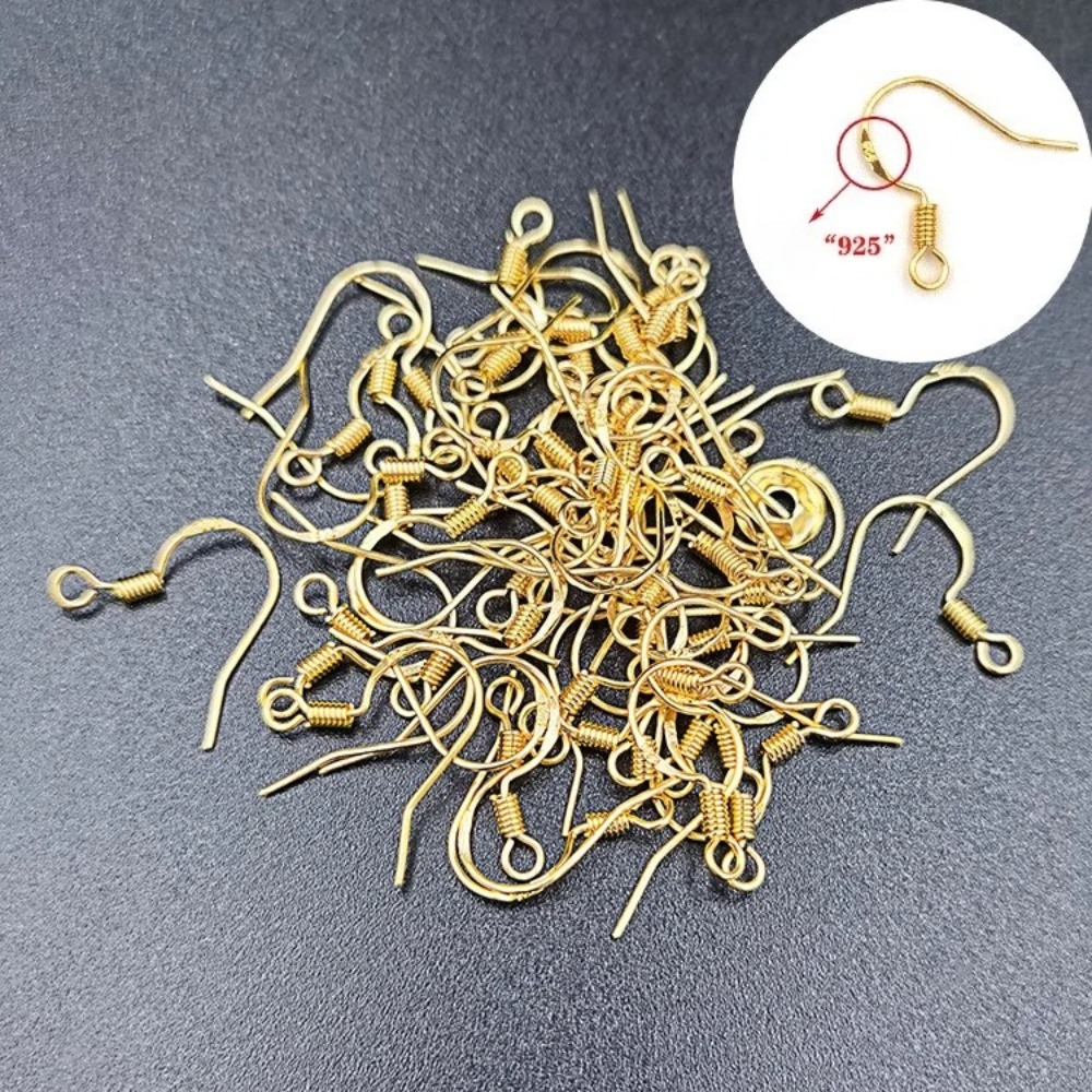 Vergoldete Ohrringhaken 100 St – Jewelry Making Gold Wire Bewertung und Preis