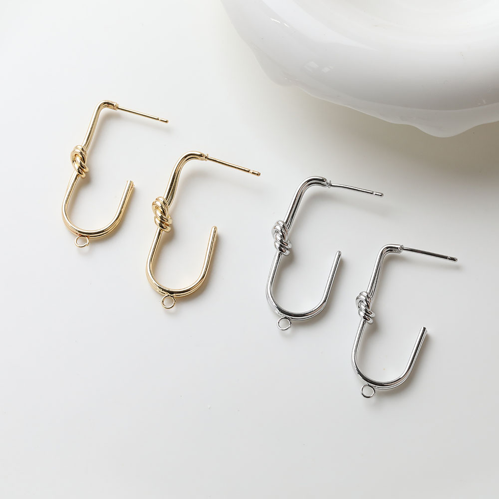 2 Stück zierliche U-förmige ge – Jewelry Making Knots Bewertung und Preis