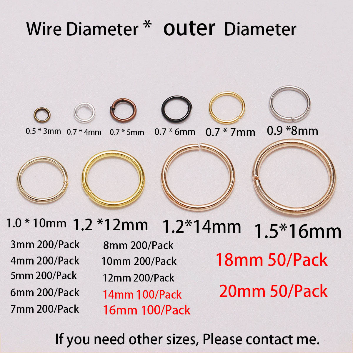 50/100/200 Stück 3-20 mm Mehrg – Jewelry Making Supplies Wholesale Bewertung und Preis