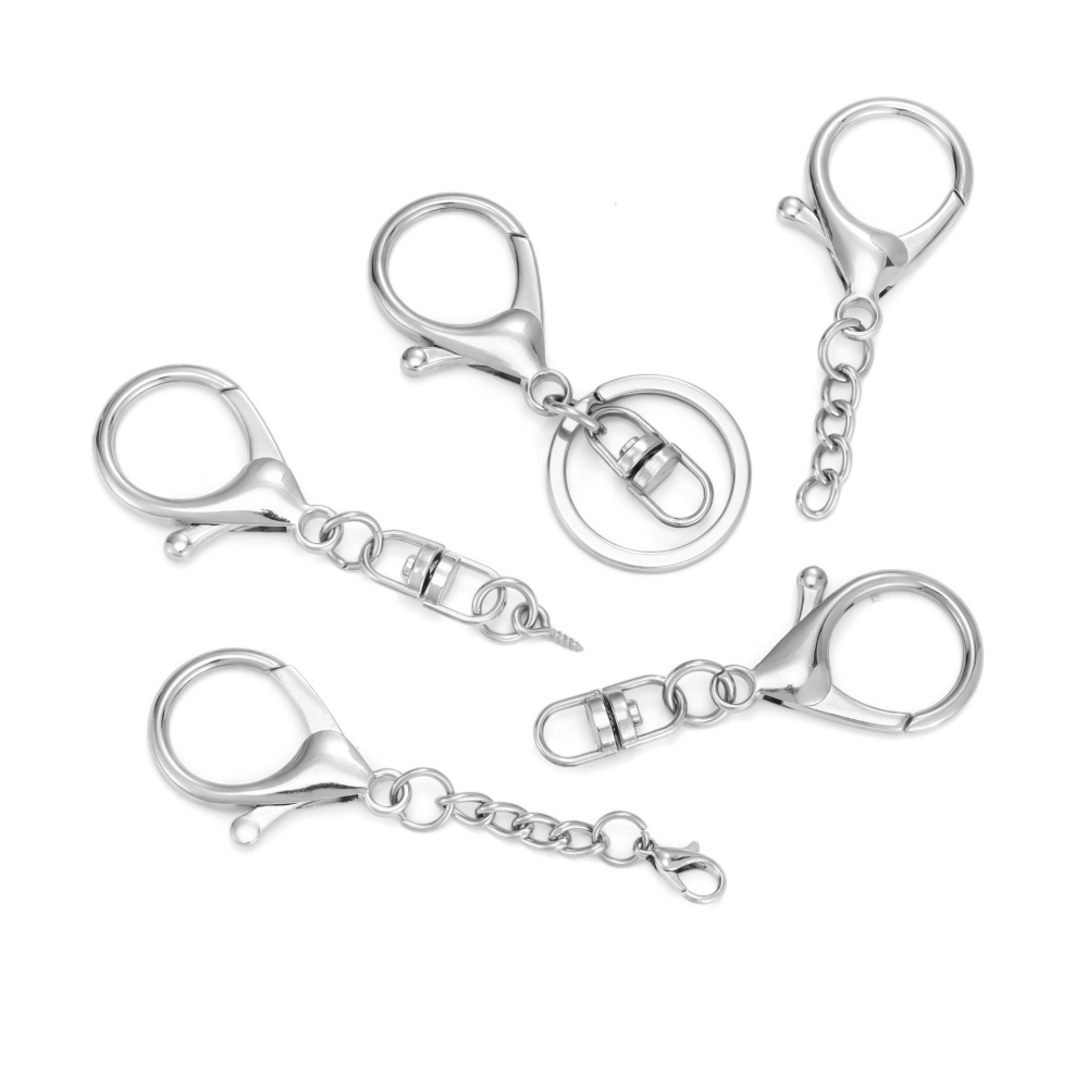 10 Stück silberfarbene große K – Lobster Clasp Silver Bewertung und Preis