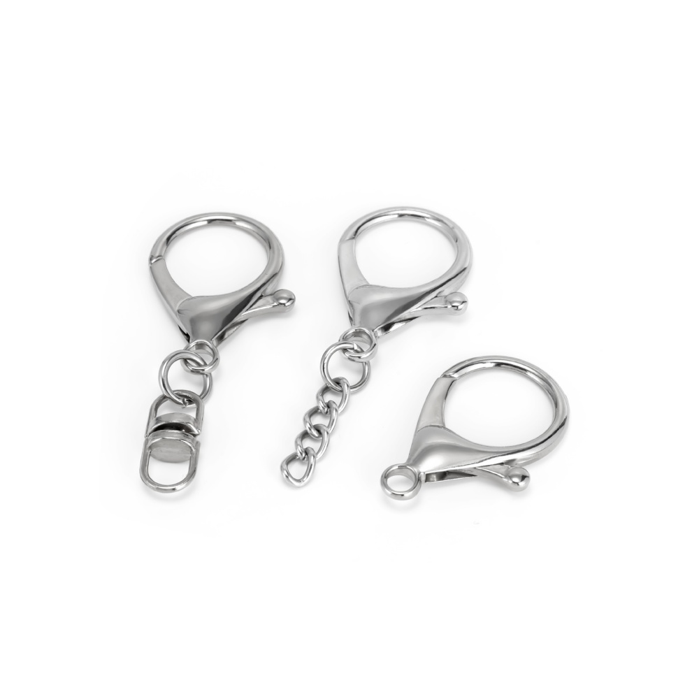 10 Stück silberfarbene große K – Lobster Clasp Silver Bewertung und Preis